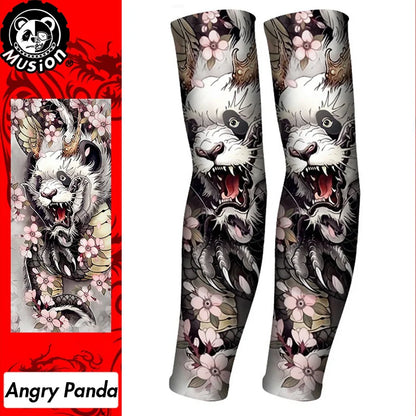 Musion New Seamless Tattoo Sleeves Anti UV Dust Hand Sock Arm Sleeves Fishing Motorcycle Bicycle Unisex Tattoo Sleeve Set A Pair