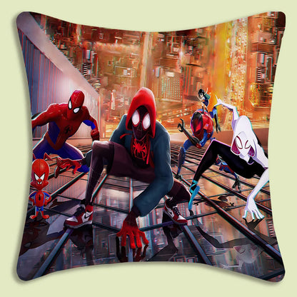 Spider-Man mascot Pillow Covers Cartoon Sofa Decorative Home Double-sided Printing Short Plush Cute Cushion Cover