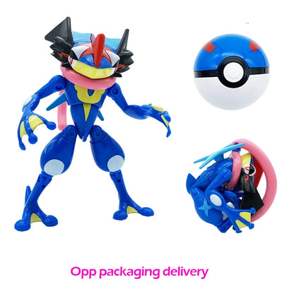 Pokemon ball deform Figure Pikachu Charizard Venusaur Blastoise Gyarados Solgaleo Lunala Action Figurine pokeball poke child Toy