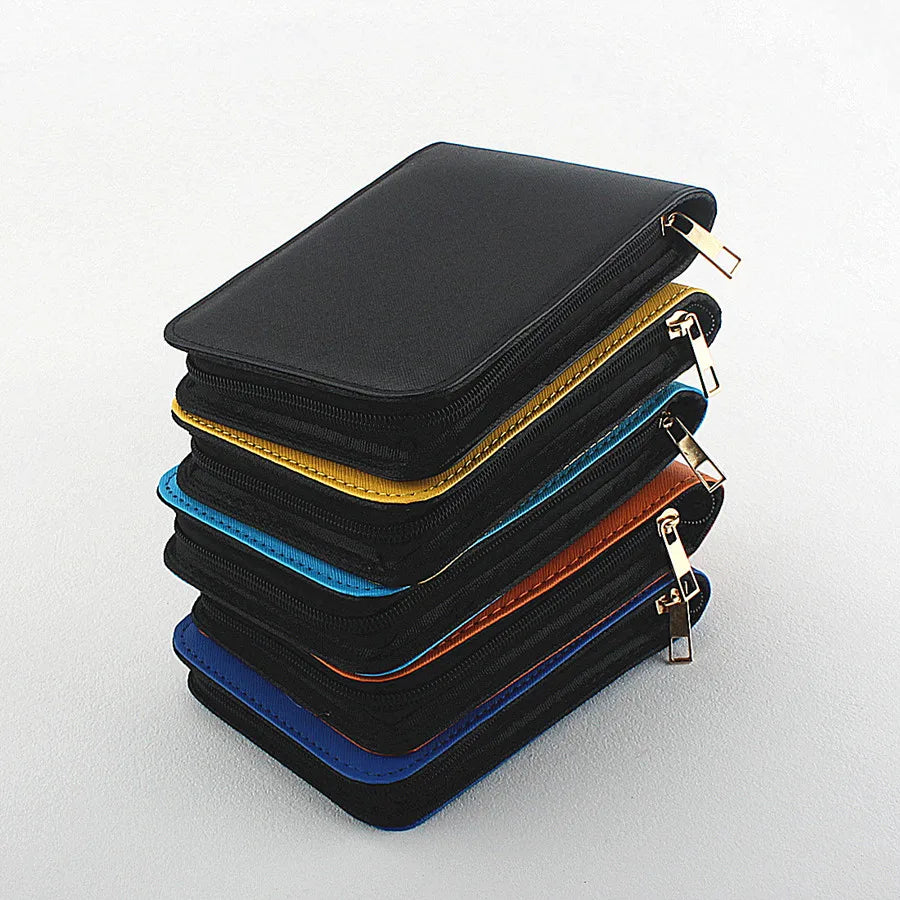 12 Slots Fountain Pen Case Pencil Case Pouch Bag PU Leather Case for JINHAO Pens