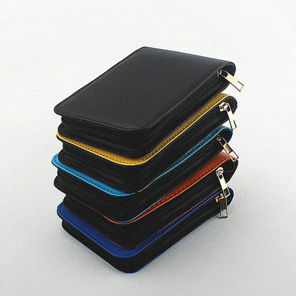 12 Slots Fountain Pen Case Pencil Case Pouch Bag PU Leather Case for JINHAO Pens