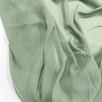Dusty Blue Soft Chiffon Fabric for Wedding Party Decor Home Decor Georgette Backdrops Curtain Dress Skirt Shirt Cloth DIY