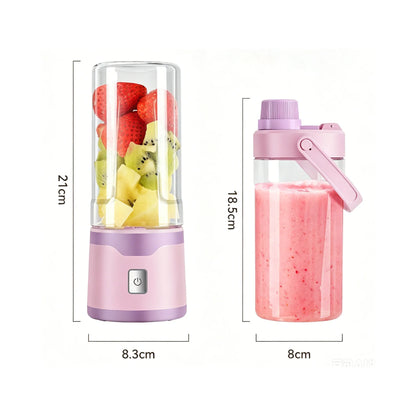 18 Blades Juicer Portable USB Blender Electric Travel 400ML Juicer Cup For Smoothie Milkshake Outdoor Kitchen Mini Mixer Tool