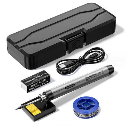 USB Portable Intelligent Electric Soldering Iron Multifunctional Soldering Welding Pen with 300-400℃ Temperature Adjustment