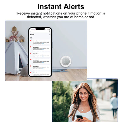 Zigbee PIR Motion Sensor PIR Infrared Detector Smart Home Security Alarm Ewelink App Control for Home Security