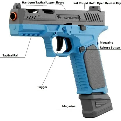 SIG17 Shell Throwing Toy Gun Continuous Firing Blowback Soft Bullet Pistol Model Empty Hanging Children's Toy Boys Gift
