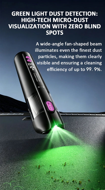 Car Vacuum Cleaner With Brushless Motor Lighting Handheld Vacuum Portable Cordless Compressed Air Duster For Car Home Office