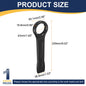Uxcell Box End Striking Ring Wrench 17mm-48mm Metric CR-V Steel 12-Point Flat Strike Wrench Baking Paint Single Head Spanner