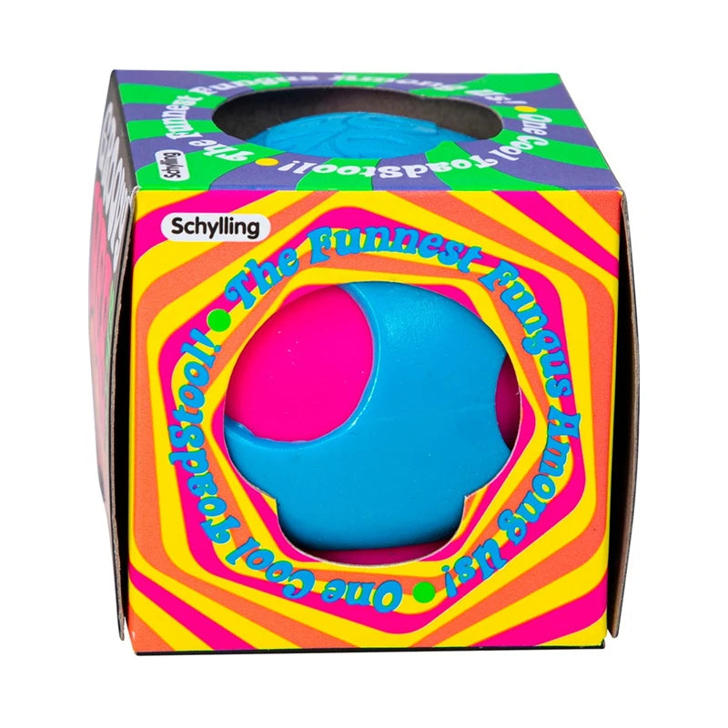 Needoh Groovy Shroom Squishy Fidget Toy Rose Mushroom Form BPA Free Safe Ease Nervous Calm Irritation Desktop Daily Ornament