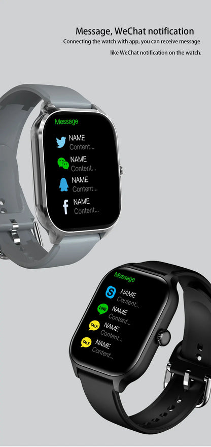 2.01'' Smartwatches Fitness Tracker Blood Pressure Monitor BT Call Sports Wrist Smart Watches for Men Women 2026 Android Phones