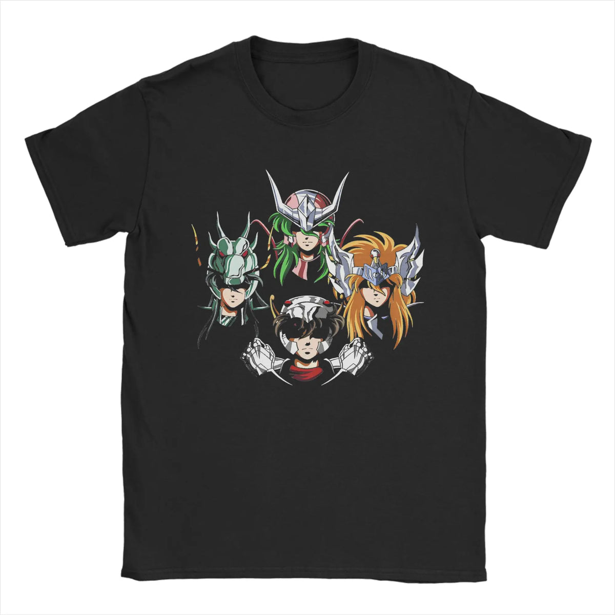 Knights of The Zodiac for Men Women T Shirt Anime Fashion Tee Shirt Short Sleeve Round Neck T-Shirt Cotton Gift Idea Clothes