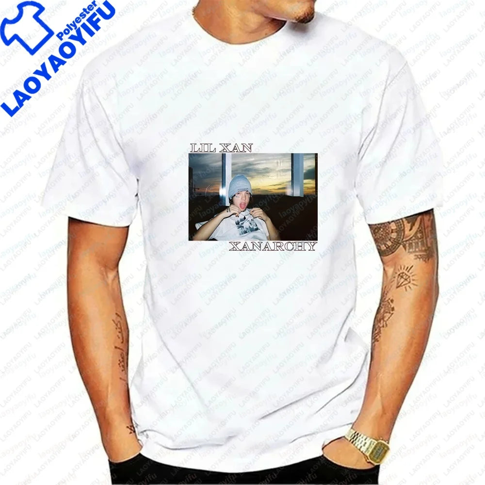Men's T-shirts and Tank Tops - Hip-hop Rapper LIL XAN's Summer Short-Sleeved Men's and Women's Comfortable T-Shirts