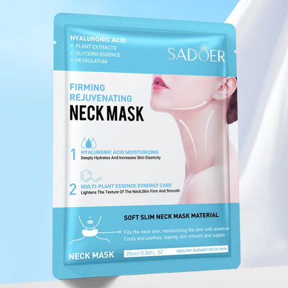 3/5pc SADOER Hyaluronic Acid Neck Mask Collagen Firming Neck Masks Nourishing Brightening Beauty Moisturizing Necks Skin Care
