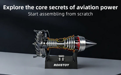 Super Turbofan Engine Model Brushless Motor Function Fan Electric High Performance Power Turbine Cool Boutique Toy Gi