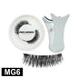 5 Magnets Glue Free Magnetic Lashes 3D Fluffy Faux Mink False Eyelashes With Mirror Case & Applicator
