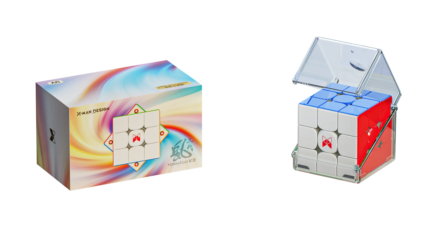 [JudyCube] QiYi X-Man Tornado V3M Premium Pioneer UV Magnetic Magic Speed Cube Qiyi SaoCube Tornado V3 M Flagship Puzzle Toy