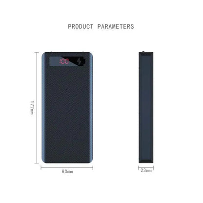 DIY Power Bank 10/8*18650 Battery Holder Battery Box Micro Type C Dual USB Ports Phone Charger 18650 Detachable Powerbank Case