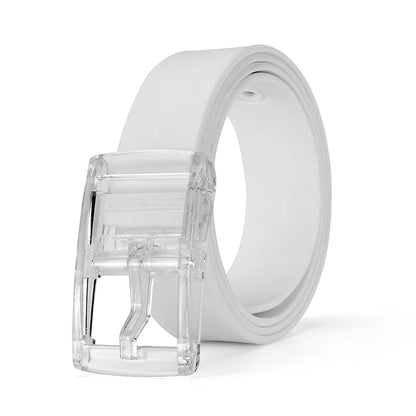 High-quality Color Candy Color Silicone Belt Fashionable And Trendy Universal Belt For Men And Women With Jeans Belt Accessories