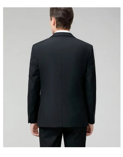 Suit S-8XL (Blazer+ Trousers) Men's Fashion Business Plus Size Gentleman's Casual Shirt for Work Slim-fit Wedding Formal Suit