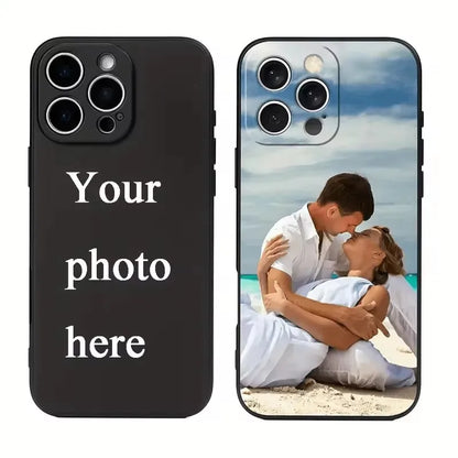 Couple Customization Phone Case For iPhone 18 17 16 15 14 13 12 11 Pro Xs Max Plus Mini XR 17e 16e Air DIY Photo Silicone Cover