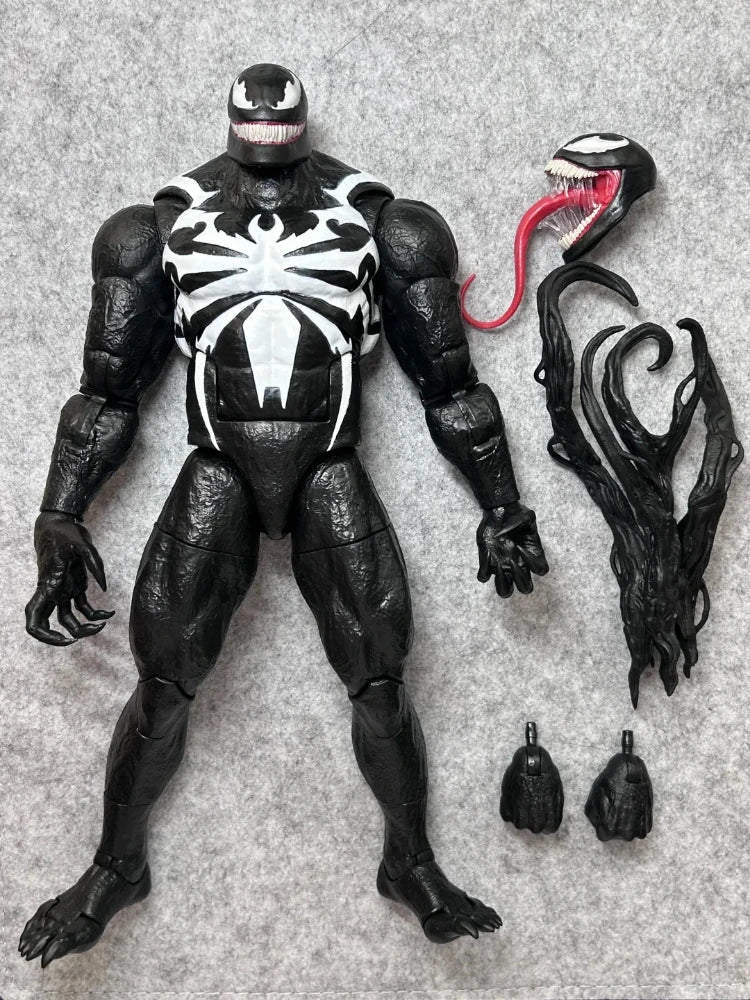 New Venom Highly Articulated Action Figure with Swappable Heads Boxed PVC Collectible Model Desktop Display Hobby Toy Gift