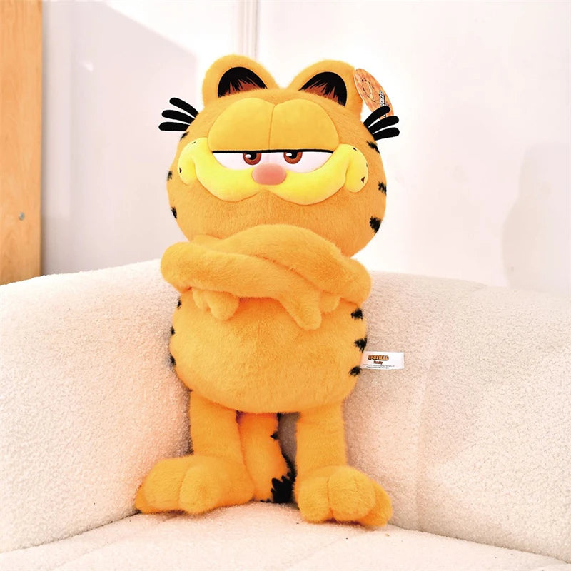 Original GARFIELD FAMILY Kawaii Soft Plush Toys Cute Cartoon Garfield Cat Odie Stuffed Animals Peluche Dolls Birthdays Gifts Kid