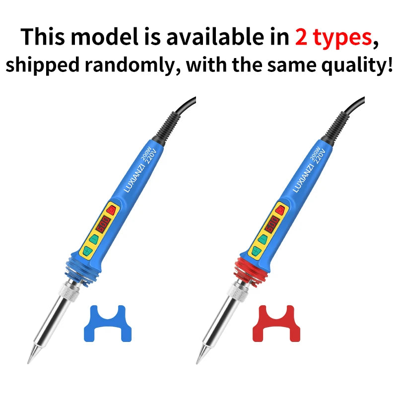 LUXIANZI 150W Digital Electric Soldering Iron Set 220V 200-600°C Adjustable Temperature LCD Solder Iron Welding Repair Tools Kit