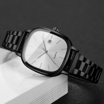 Elegant Square Dial Women Watches Simple Calendar Quartz Wristwatches Reloj Mujer Girls Clock Gift (Without Box)