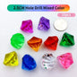 10pcs Fake Diamond Crystal Gem Toy Treasure Chest Pirate Acrylic Paperweight Diy Art Craft Decorative Gift Photography Props
