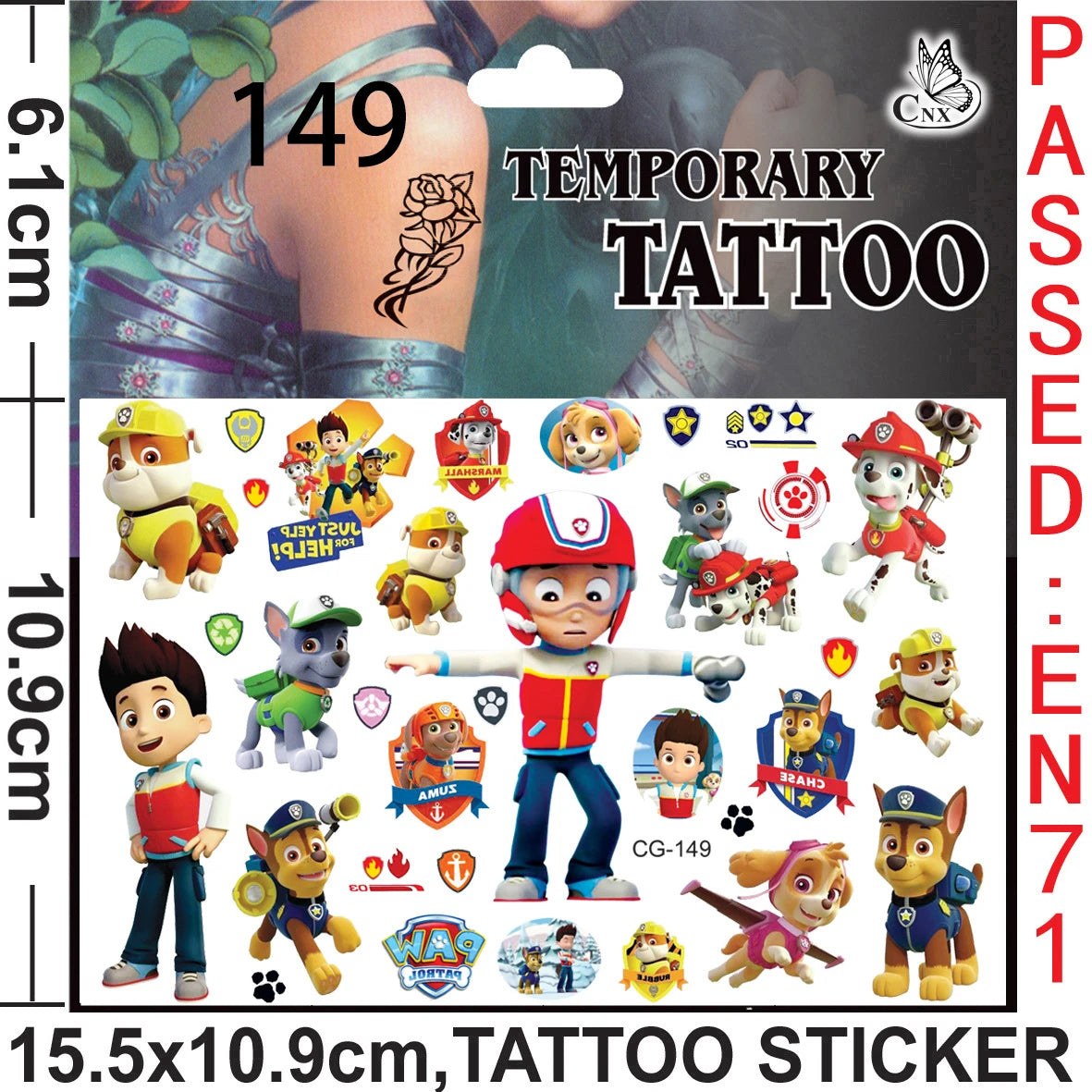 Paw Patrol Party Favors Slap Bracelet Stamps Keychains Gift Bag Stickers Birthday Party Decoration Christmas Stocking Fillers