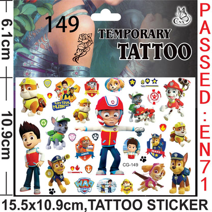 Paw Patrol Party Favors Slap Bracelet Stamps Keychains Gift Bag Stickers Birthday Party Decoration Christmas Stocking Fillers