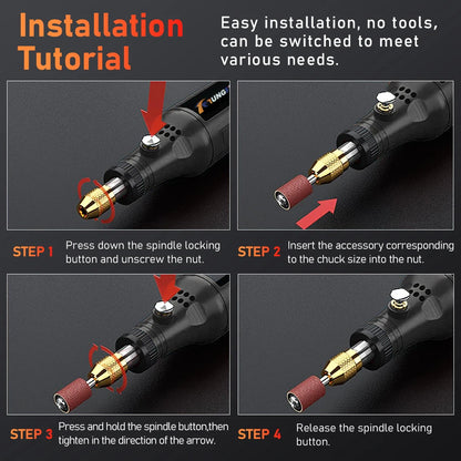 Mini Lithium Electric Drill 3.7V Cordless Rotary Tool for Engraving, Sanding, Polishing, Carving, Cutting, DIY Crafts