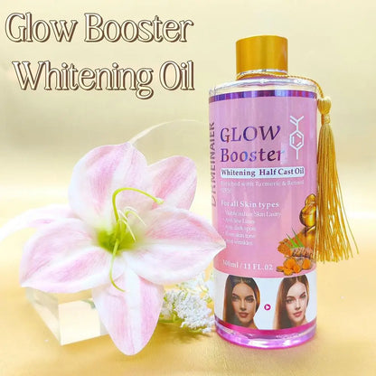 Booster Lightening Radiance Half Cast Oil 300ml Brightening Body Oil for All Skin Types, Brightening & Repairing Body Oil Skinca