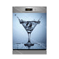 Water Splash Delicious Fruit Printed Dishwasher Sticker Wallpaper Kitchen Waterproof Dishwashing Cabinet Cover Decal Poster