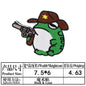 Cartoon Animal Duck with Knife Morale Badge Missile FAFO Embroidery Hook and Loop Patches Tactical Backpack Jacket Sticker