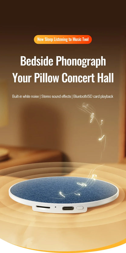 Under Pillow Sleep Speaker Ultra Slim HiFi Noise Reduction Bone Conduction Sound Machine for Deep Sleep Relaxation 2026 New ﻿