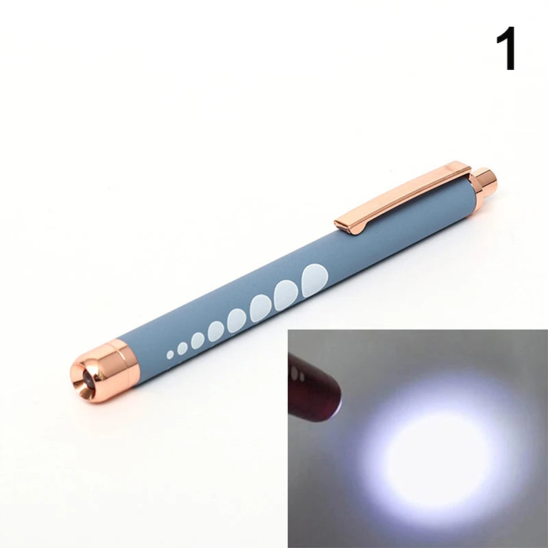 ★★★LED Medical Penlight Flashlight With Pupil Gauge Pocket Clip Pen Light For Doctor Nurse Diagnosis