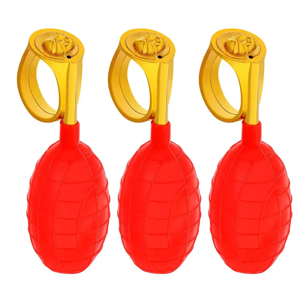 3pcs Water Rings Prank Toys Water Spray Toys Plastic Fun Party April Fools Games Design Tricks