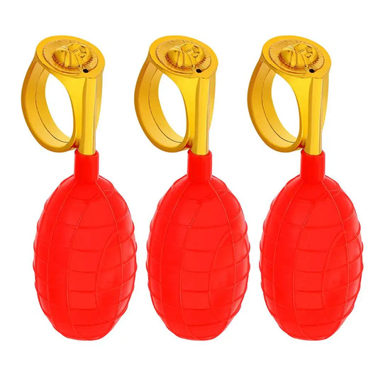 3pcs Water Rings Prank Toys Water Spray Toys Plastic Fun Party April Fools Games Design Tricks