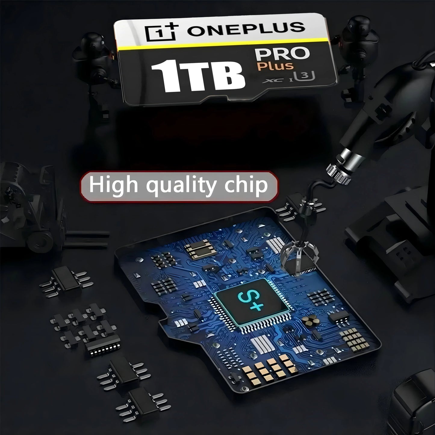 OnePlus 2TB High-Speed V30 A2 4K SD Card 512GB 256GB Memory Card 1TB Micro TF SD Adapter for Smart phone/Tablet/PC Cross-Use