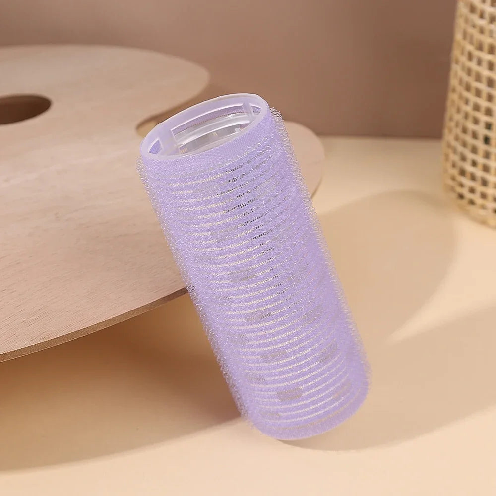 Self-adhesive Curling Tube Natural Stuckless Salon Hairdressing Curlers for Girl Beauty Styling Tool Pink Black Hair Roller Bang