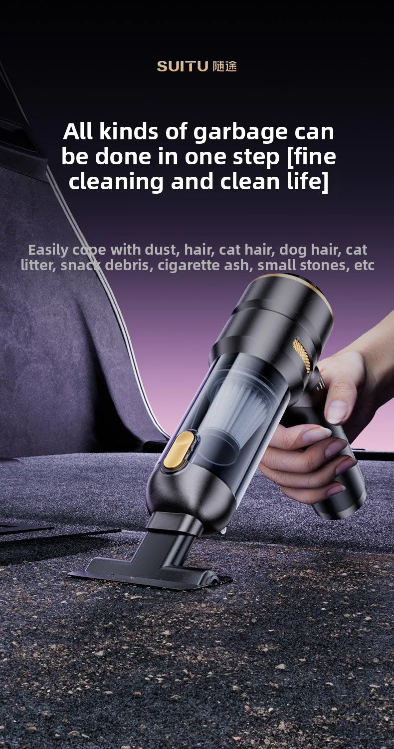 Portable Wireless Handheld Car Vacuum Cleaner Brushless High Power Air Duster Cleaner For Vehicle And Household Appliance