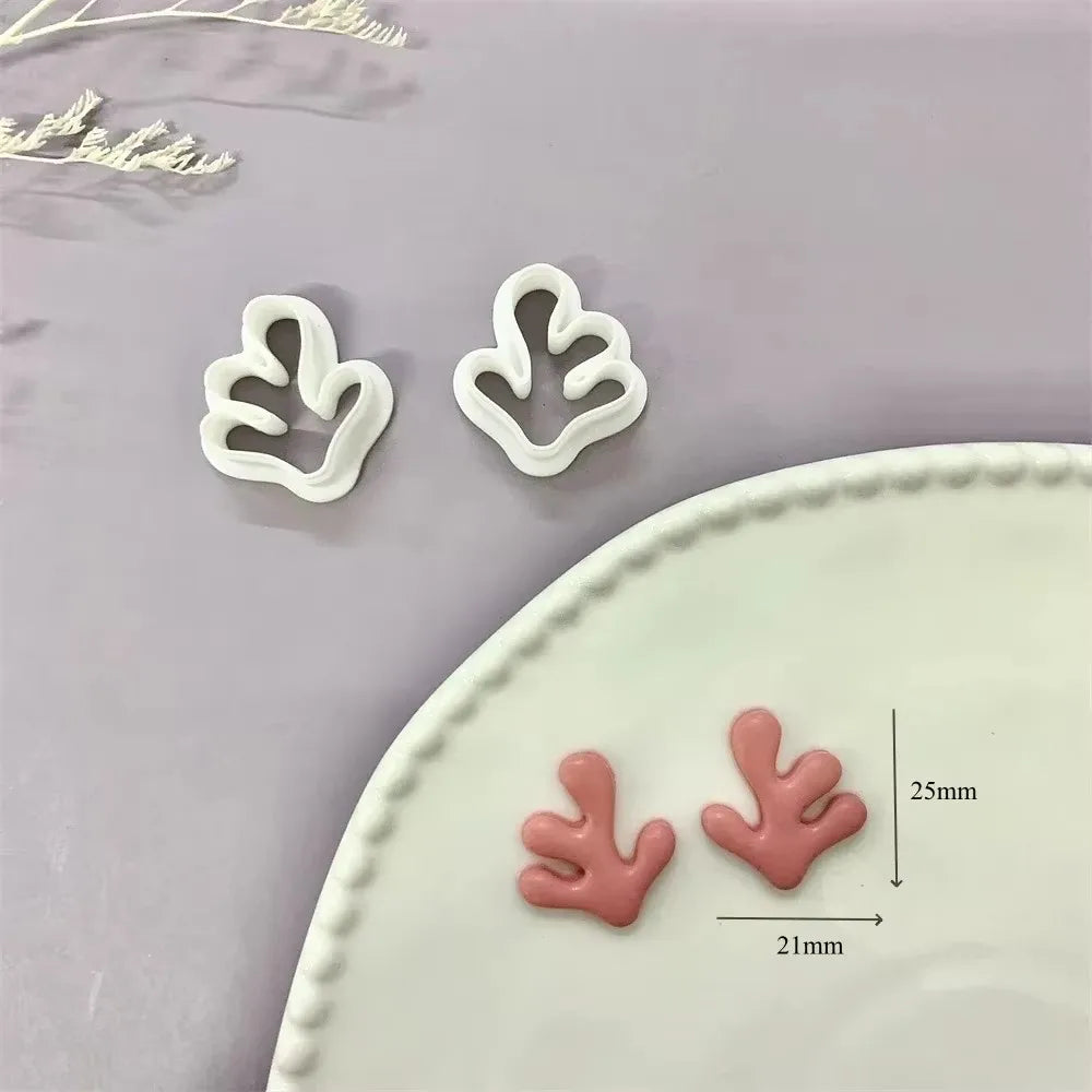 Octopus/Whale/Turtle/Coral/Starfish/Fish Tail/Conch/Shell Shaped Ocean Animal Clay Cutters Summer Beach Cutting Mold for Earring