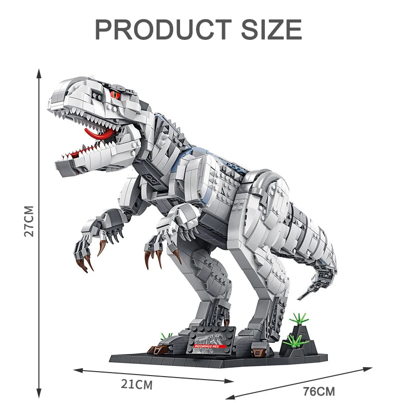 Dinosaur Toys Jurassic Park Indominus Rex Dinosaur World Building Blocks Mosasaurus Tyrannosaurus Bricks DIY Toys Children Gifts