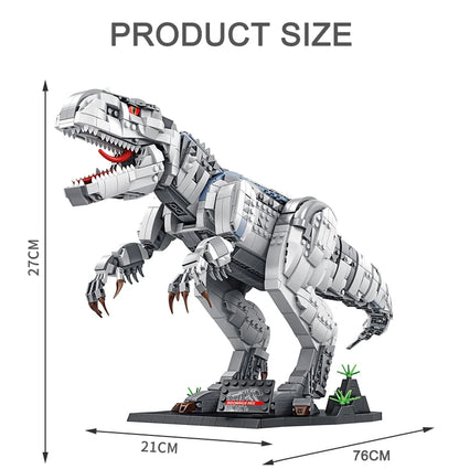 Dinosaur Toys Jurassic Park Indominus Rex Dinosaur World Building Blocks Mosasaurus Tyrannosaurus Bricks DIY Toys Children Gifts