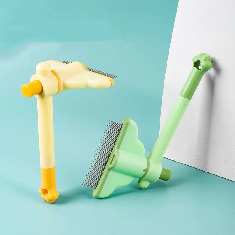 Dog Comb Pet Hair Remover One Button Dogs Brush Self-cleaning Cat Brush Massage Combs for Dog Grooming Brushes for Pet Products