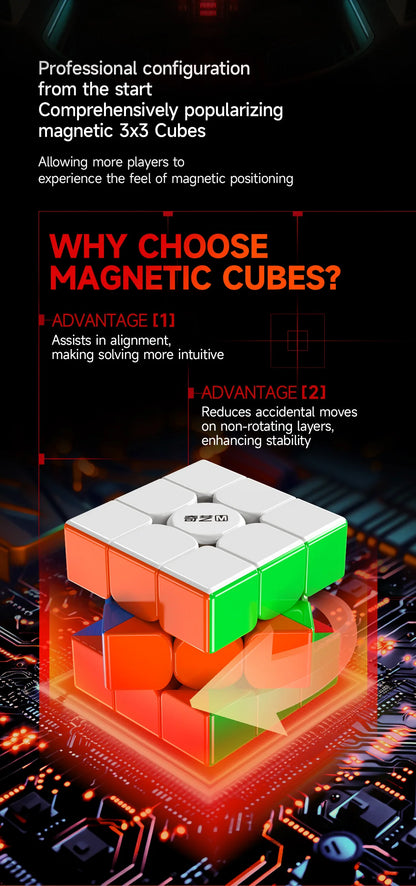 QiYi Warrior Magic Cube 3x3 Magnetic UV Educational Puzzle Magic Cube Toys For Children Kids Gift Toy Cubo Magico