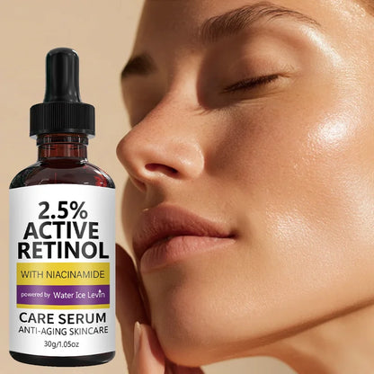 2.5% Active Retinol Care Serum - Anti-Aging, Moisturizing, Brightening with Niacinamide & Kojic Acid