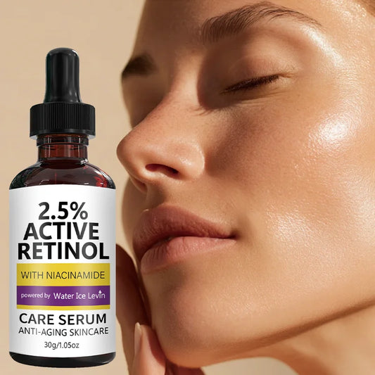 2.5% Active Retinol Care Serum - Anti-Aging, Moisturizing, Brightening with Niacinamide & Kojic Acid