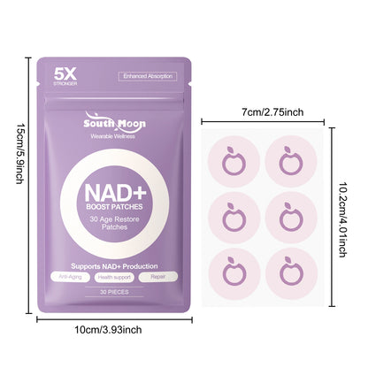 30/60/90pcs NAD+ Boosting Transdermal Patches For Anti Aging Enhance Energy Support Immune Cellular Health Body Wellness Patch